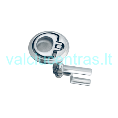 N. plieno įleidžiama pakėlimo rankena su užraktu